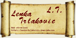 Lenka Trlaković vizit kartica